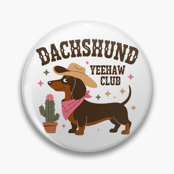 Item preview, Dachshund Yeehaw Club – Cute Cowboy Sausage Dog Illustration designed and sold by Snifferius.