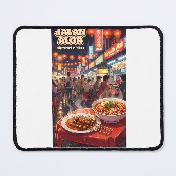 Item preview, Jalan Alor Night Market - Kuala Lumpur Street Food Satay & Laksa Art designed and sold by Digital Dreams Arts.