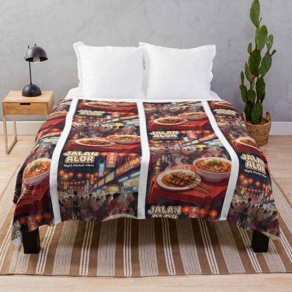 Item preview, Jalan Alor Night Market - Kuala Lumpur Street Food Satay & Laksa Art designed and sold by Digital Dreams Arts.