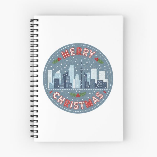 Item preview, Toronto Merry Christmas Hand-Embroidered Canadian Felt Patch designed and sold by Imaginarium of Chaos falcon88 .