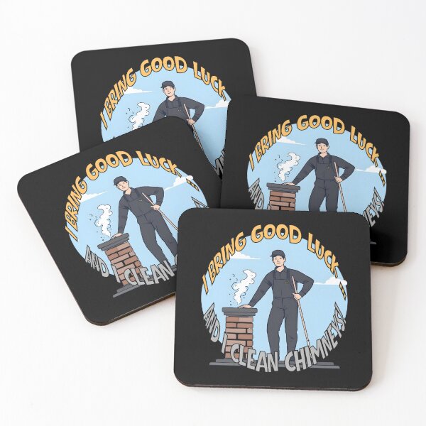 Item preview, I Bring Good Luck and I Clean Chimneys – Funny Chimney Sweep Illustration designed and sold by TestudoDesign.