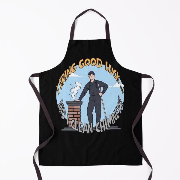 Item preview, I Bring Good Luck and I Clean Chimneys – Funny Chimney Sweep Illustration designed and sold by TestudoDesign.