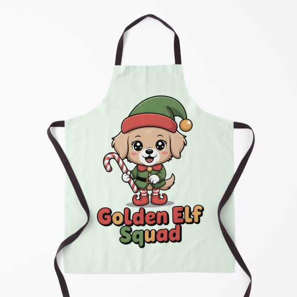Item preview, Golden Elf Squad Christmas Golden Retriever Puppy Gift designed and sold by BlizzStyle.
