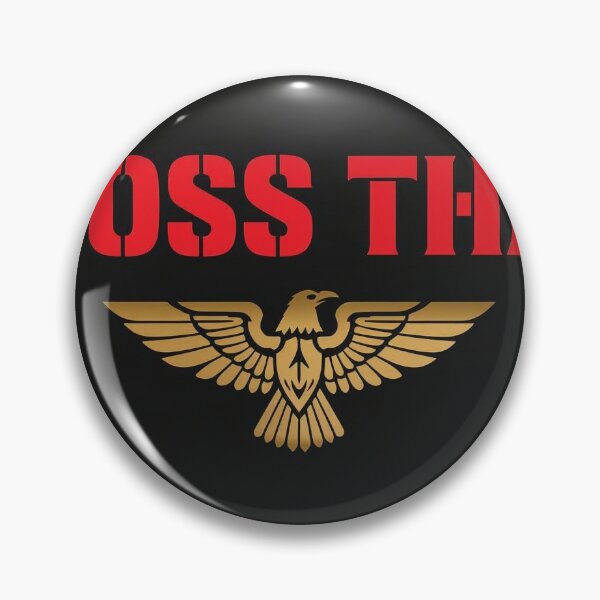Item preview, BOSS THA - Bold Red Typography & Golden Eagle Emblem designed and sold by FreshStartUK.