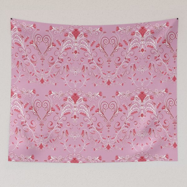 Item preview, Blushing Damask — Soft Vintage Floral Pattern designed and sold by akneeland603.