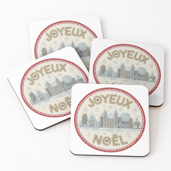 Item preview, Montreal Joyeux Noël Handcrafted Canadian Felt Emblem designed and sold by Imaginarium of Chaos falcon88 .