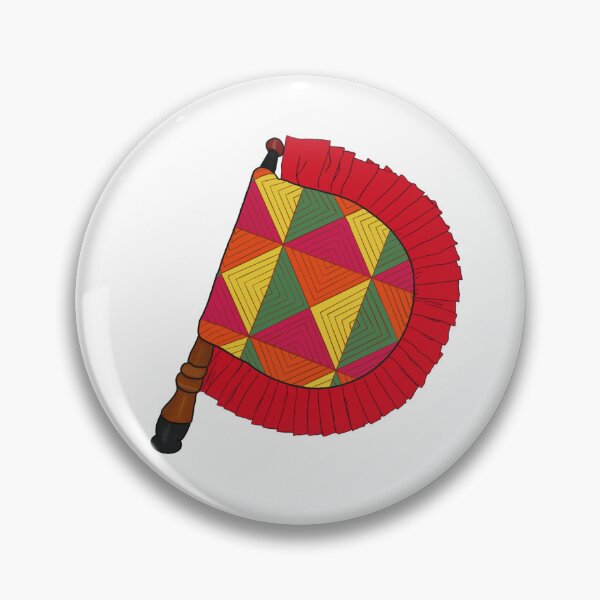 Item preview, Punjabi Phulkari Pakhi (fan) designed and sold by ahafiz03.