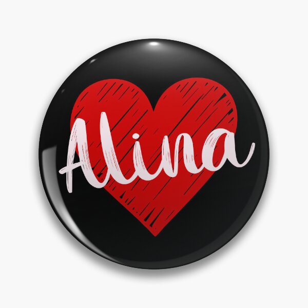 Item preview, Alina Name Red Heart  designed and sold by Jeallan Designs.