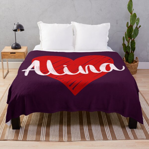 Item preview, Alina Name Red Heart  designed and sold by Jeallan Designs.