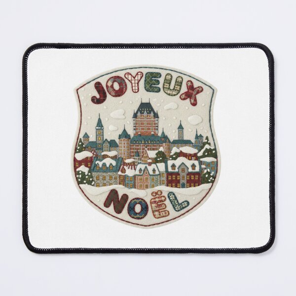 Item preview, Quebec City Joyeux Noël Heritage Felt Xmas Patch designed and sold by Imaginarium of Chaos falcon88 .