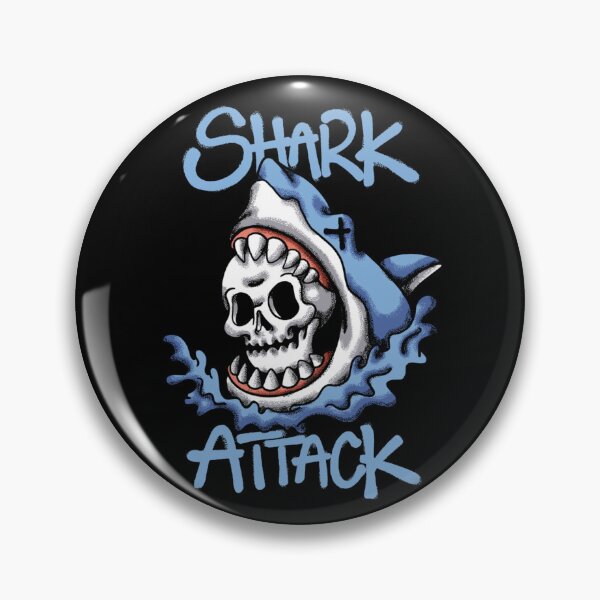 Item preview, Skull Shark Attack Dark Ocean Predator designed and sold by Oniyasha.