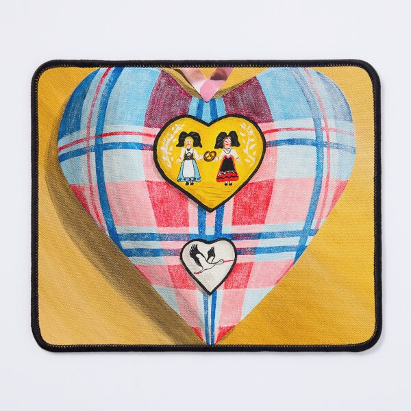 Item preview, Alsatian heart made of Alsatian kelsch with pretzel and Alsatian women designed and sold by Valérie SCHULER.
