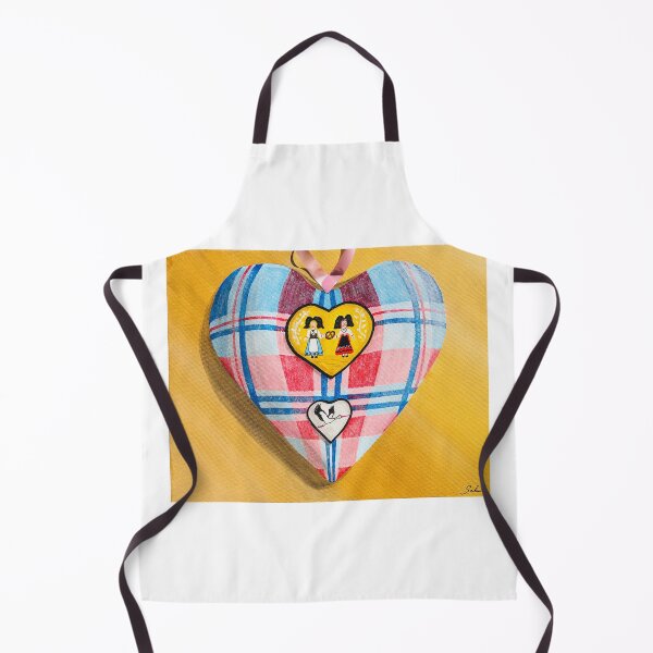 Item preview, Alsatian heart made of Alsatian kelsch with pretzel and Alsatian women designed and sold by Valérie SCHULER.