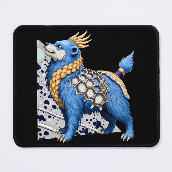 Item preview, Blue Dog Yokai Spirit - Guardian of the Golden Hives designed and sold by VincentLitoux.