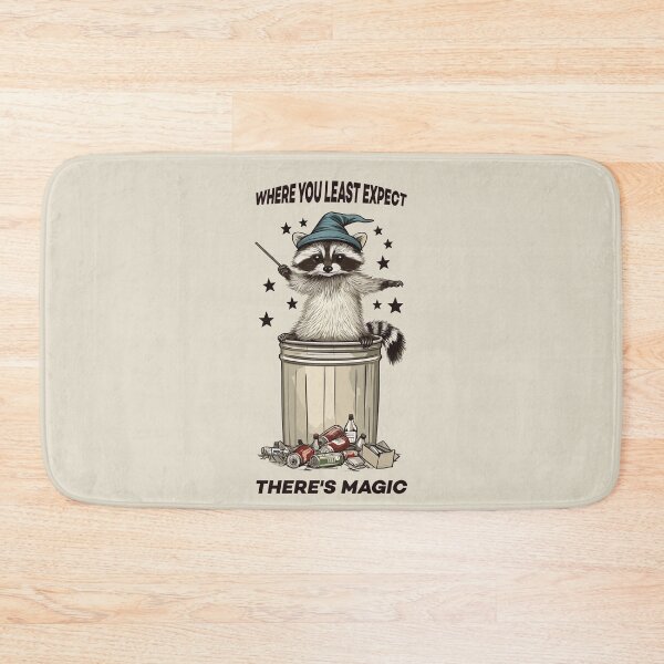 Item preview, Magical Raccoon, Vintage, Enchanted Bin designed and sold by OrenjiArtShop.