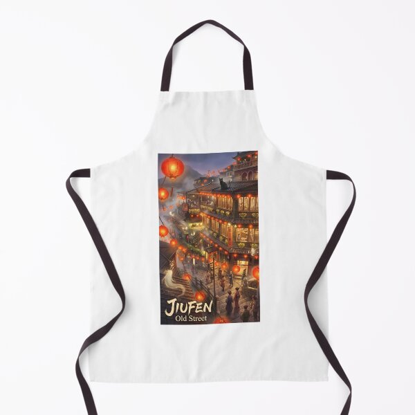 Item preview, Jiufen Old Street Taiwan - Magical Red Lanterns & Spirits Anime Art designed and sold by Digital Dreams Arts.