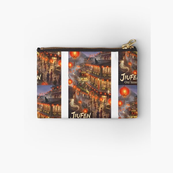 Item preview, Jiufen Old Street Taiwan - Magical Red Lanterns & Spirits Anime Art designed and sold by Digital Dreams Arts.