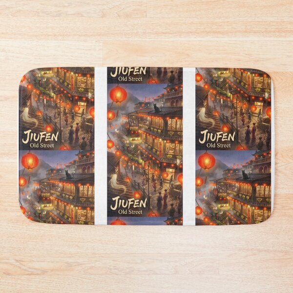 Item preview, Jiufen Old Street Taiwan - Magical Red Lanterns & Spirits Anime Art designed and sold by Digital Dreams Arts.
