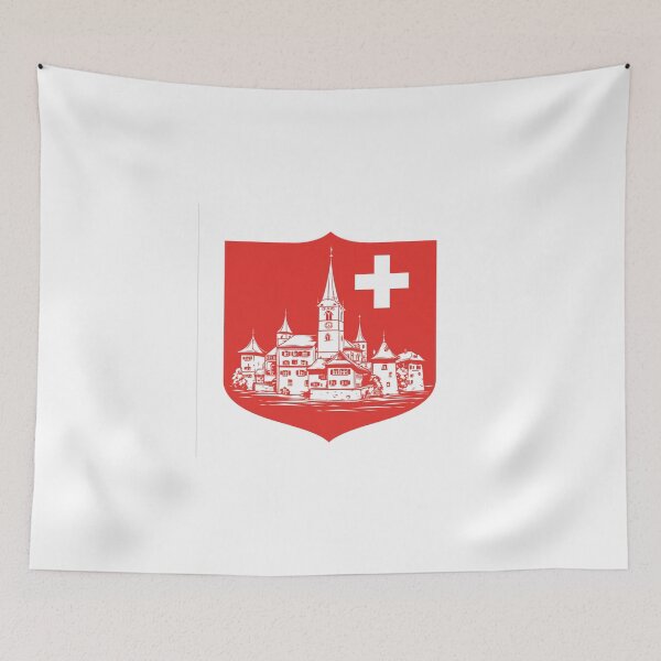 Item preview, Bern Switzerland Flag designed and sold by SMARTKIT  DESIGNAGENCY.