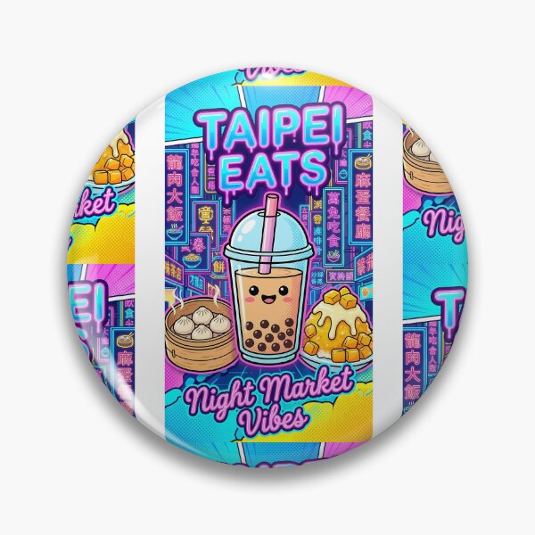 Item preview, Taipei Eats Night Market - Cute Bubble Tea, Xiao Long Bao & Mango Ice designed and sold by Digital Dreams Arts.