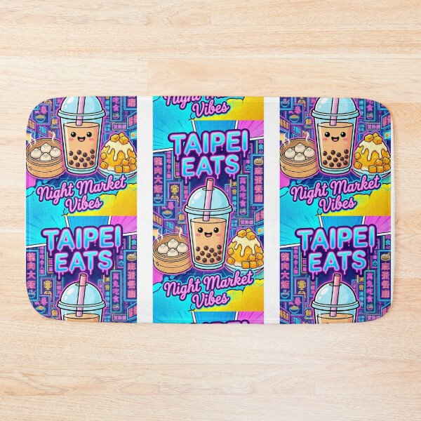 Item preview, Taipei Eats Night Market - Cute Bubble Tea, Xiao Long Bao & Mango Ice designed and sold by Digital Dreams Arts.