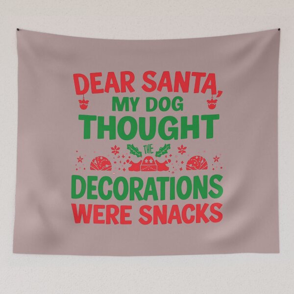 Item preview, Dear Santa My Dog Thought the Decorations Were Snacks – Funny Christmas Dog Shirt designed and sold by EchopawCo.
