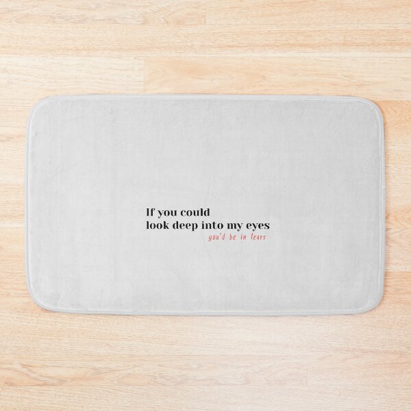 Item preview,  If You Could Look Deep Into My Eyes - Emotional Red & Black Quote designed and sold by VirellCo.