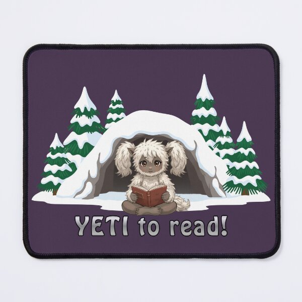 Item preview, Yeti to read! designed and sold by MrsGGallery.
