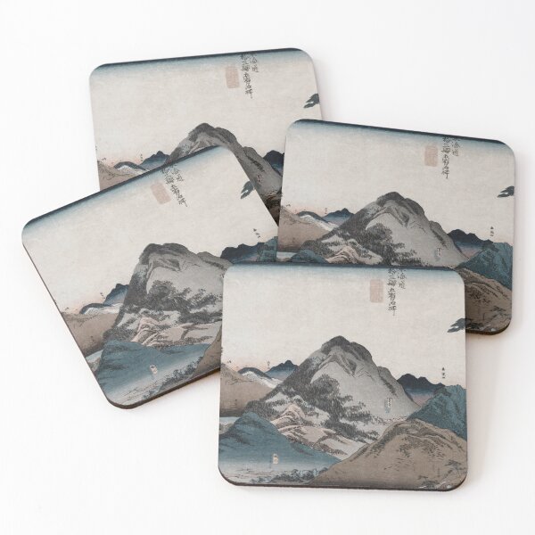 Item preview, Vintage Japanese Mountain Pass | Hiroshige Landscape Art designed and sold by Open Canvas.