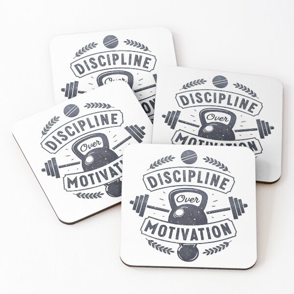 Item preview, discipline over motivation  designed and sold by GogoGrove.