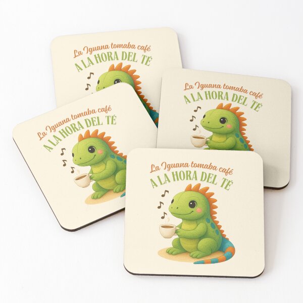 Item preview, Iguana drinking coffee at teatime designed and sold by valecoconubo27.