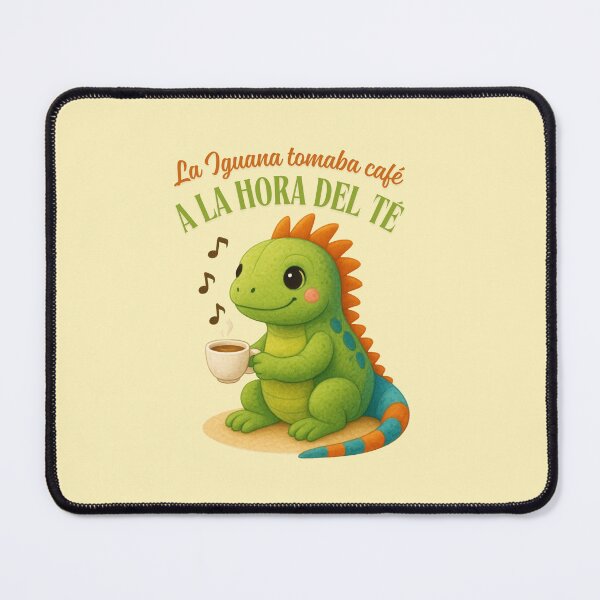 Item preview, Iguana drinking coffee at teatime designed and sold by valecoconubo27.