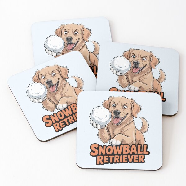 Item preview, Snowball Retriever Funny Golden Retriever Winter Gift designed and sold by BlizzStyle.