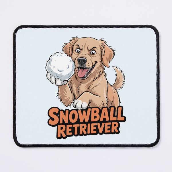Item preview, Snowball Retriever Funny Golden Retriever Winter Gift designed and sold by BlizzStyle.