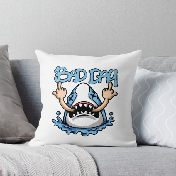 Item preview, Bad Day Angry Shark Cartoon designed and sold by Oniyasha.