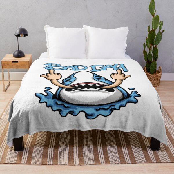 Item preview, Bad Day Angry Shark Cartoon designed and sold by Oniyasha.