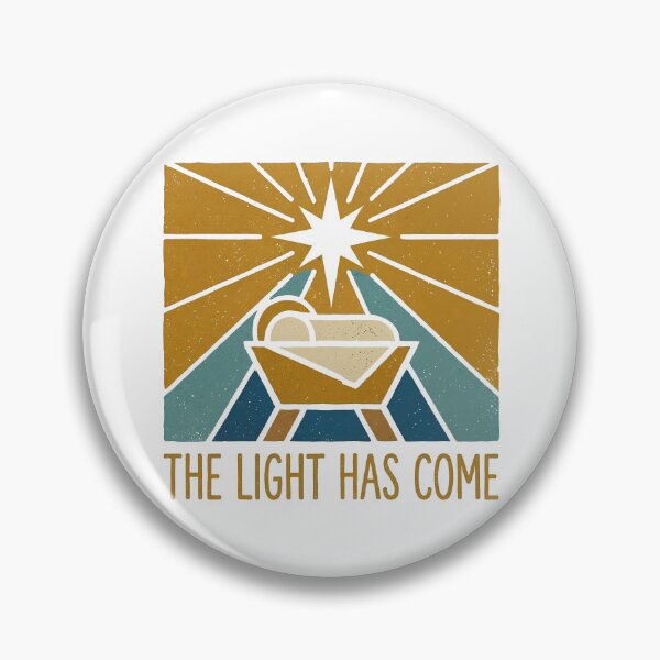 Item preview, The Light Has Come – Nativity Star Christian Christmas Art designed and sold by ThePurpleMelon.