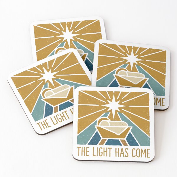 Item preview, The Light Has Come – Nativity Star Christian Christmas Art designed and sold by ThePurpleMelon.