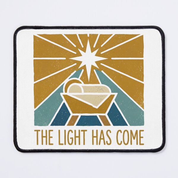 Item preview, The Light Has Come – Nativity Star Christian Christmas Art designed and sold by ThePurpleMelon.