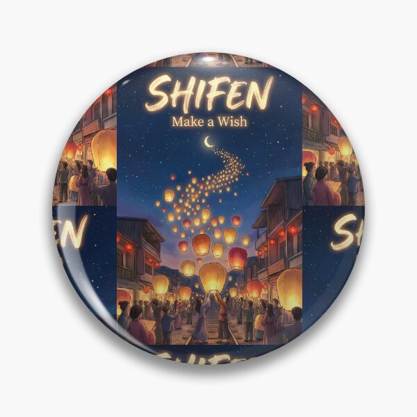 Item preview, Shifen Old Street Sky Lanterns - Make a Wish Taiwan Art designed and sold by Digital Dreams Arts.