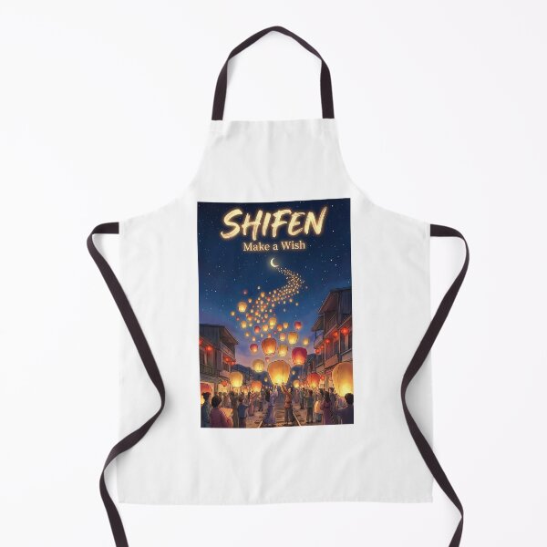 Item preview, Shifen Old Street Sky Lanterns - Make a Wish Taiwan Art designed and sold by Digital Dreams Arts.