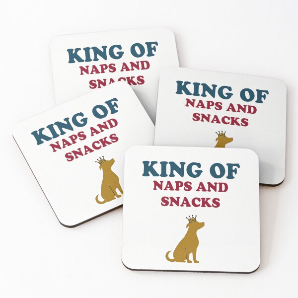 Item preview, King of Naps and Snacks – Funny Crowned Dog Illustration designed and sold by civotajim.