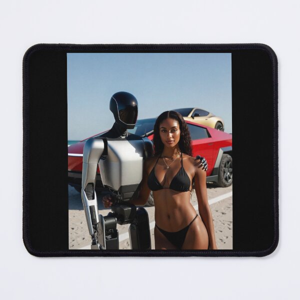 Item preview, tesla humanoid robot art designed and sold by TEEJAMBOREE.