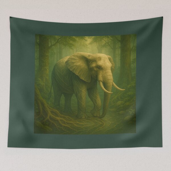 Item preview, Elephant Forest Guardian – GeoWild Nature Protector Art designed and sold by GeoWild Designs.