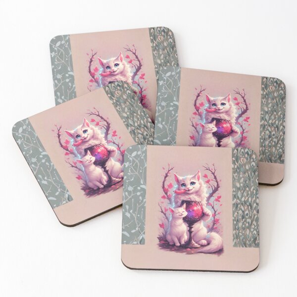 Item preview, Cute Fantasy Kittens with Magic Chalice designed and sold by RED-MOUSE.
