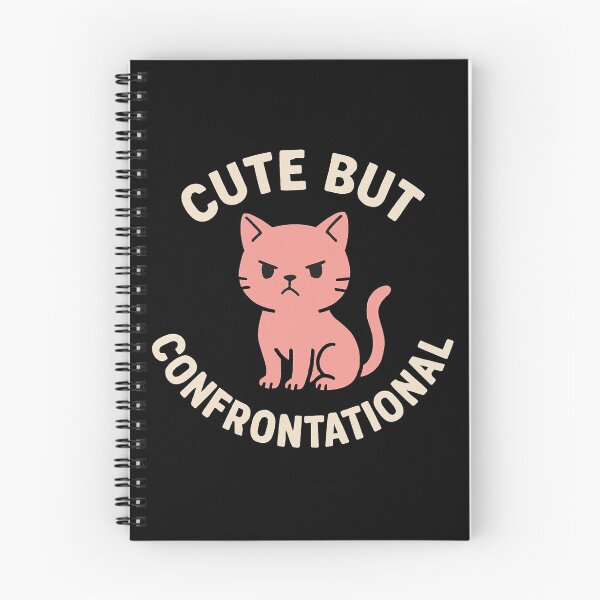 Item preview, Cute But Confrontational – Funny Grumpy Cat Statement designed and sold by KrissGraphShop.