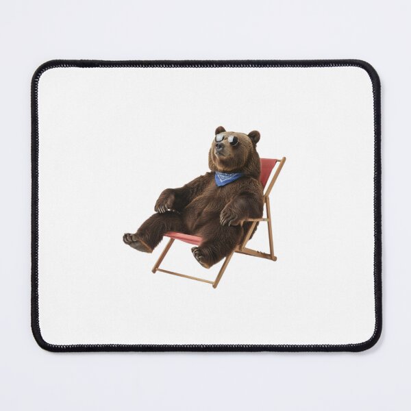 Item preview, Bear tropical summer funny meme cute kawaii chill designed and sold by CheeseBlueprint.