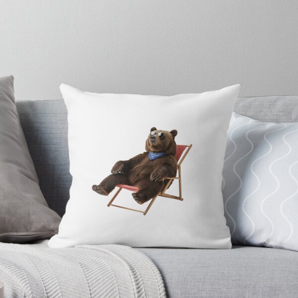 Item preview, Bear tropical summer funny meme cute kawaii chill designed and sold by CheeseBlueprint.