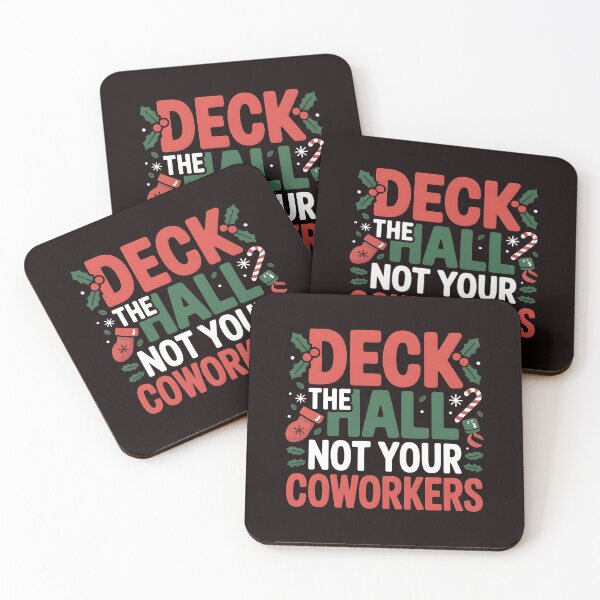 Item preview, Deck the Hall Not Your Coworkers – Workplace Christmas Humor designed and sold by Redgiant87x.