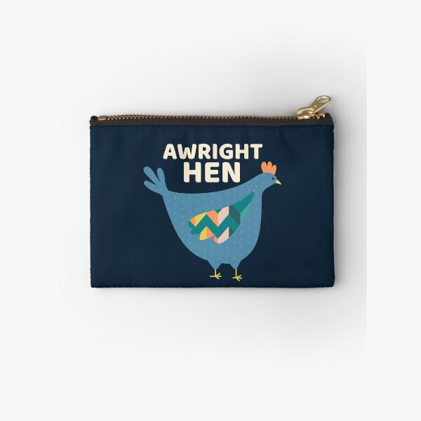 Item preview, Awright Hen – Scottish Phrase Blue Hen Graphic designed and sold by TalkTee Me.